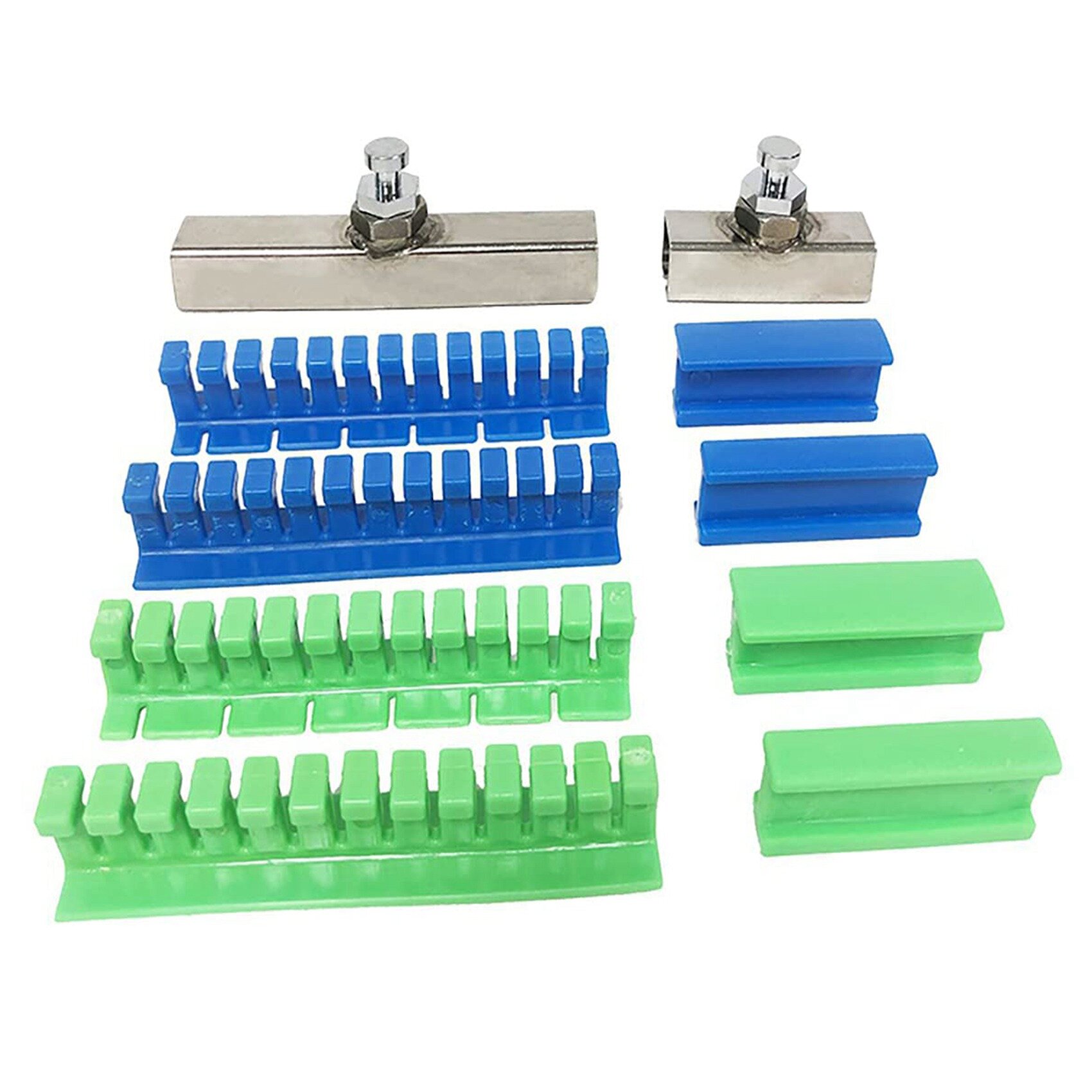 10Pcs Adhesive Glue Tabs Tools Kit for Car Paintless Dent Repair Tool Auto Dent Repair Tools Long Dent Repair Tools